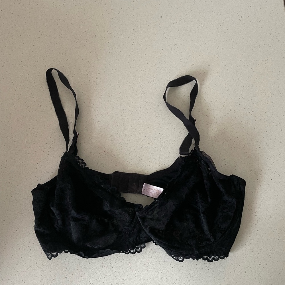 Savage x Fenty Black Lace Bra 36DD